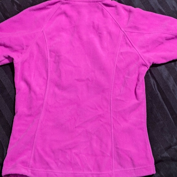Columbia Pink Full Zip Fleece Sweater - Sz L - Picture 8 of 16